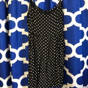 Black & white spaghetti strap dress
